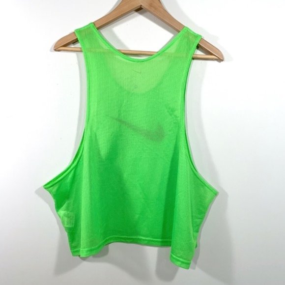 Nike Oversized Cropped Muscle Sheer Mesh Tank Top - Picture 3 of 8
